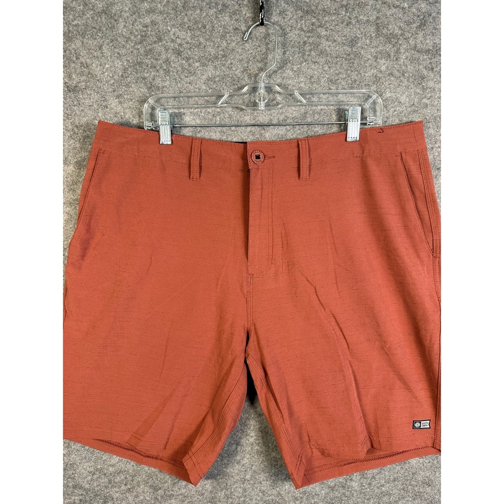Salty Crew Mens Hybrid‎ Shorts Rust Orange Size 38 Quick Dry Stretch Walkshorts